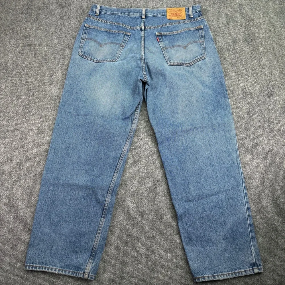 Levis Jeans Mens 40x30 (Fits 39x30) Blue 550 Relaxed Fit Vintage Denim 2002 READ